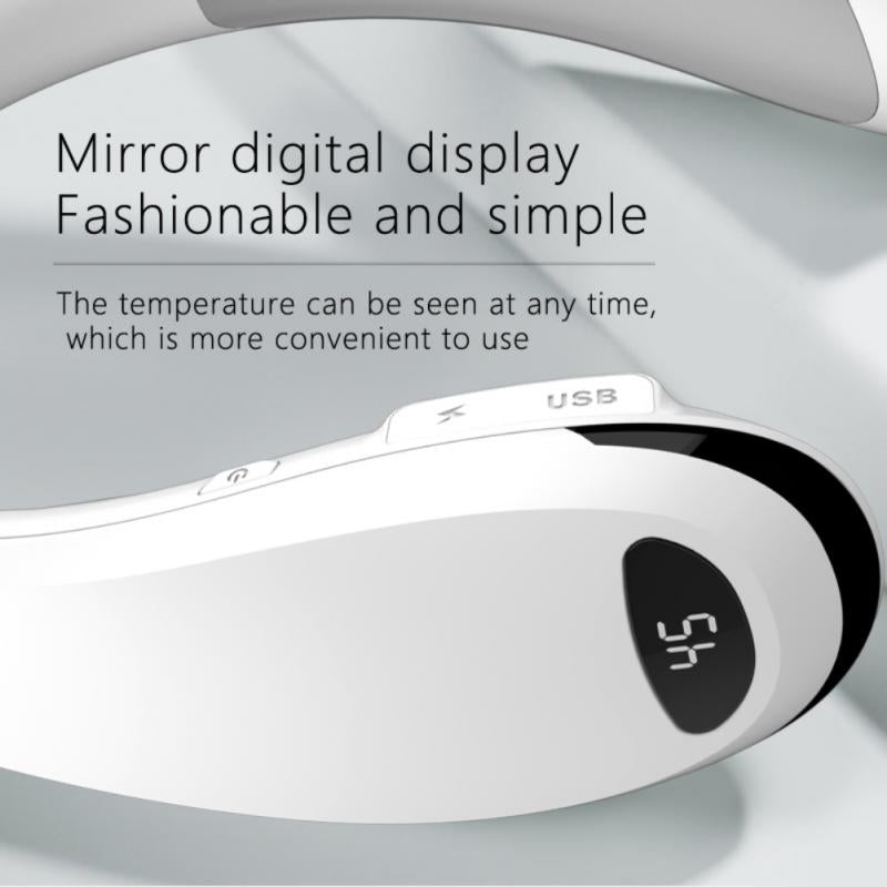 Verstelbare Elektrische Nekwarmer met USB-Oplaadpoort Temperatuurweergave en Warmtetherapie voor Nek | Sulvida
