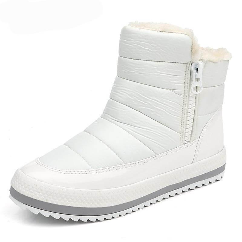 Dames winterlaarzen met warme voering ritssluiting antislip comfortabel zwart bruin voor dagelijks gebruik | Sulvida