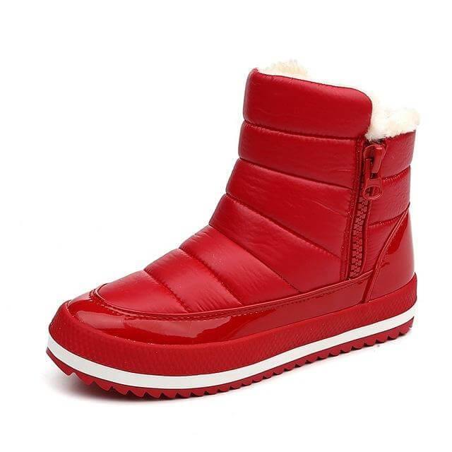 Dames winterlaarzen met warme voering ritssluiting antislip comfortabel zwart bruin voor dagelijks gebruik | Sulvida