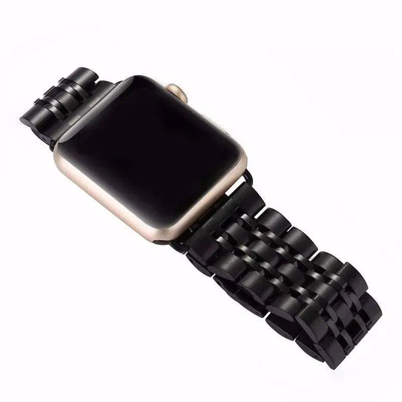 Bracelet en métal pour Apple Watch 42/44/46/49mm Series 1-12 et Ultra, maillons triples en acier | Sulvida