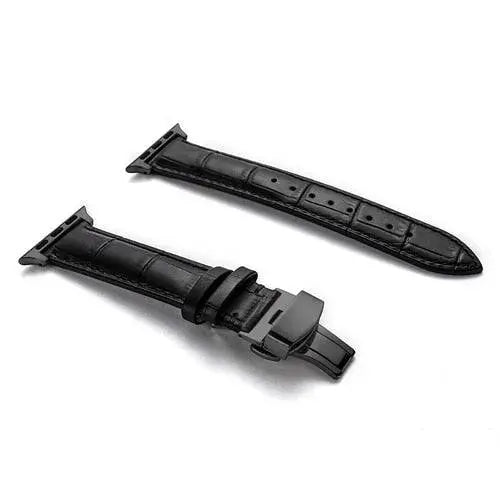 Bracelet de montre en véritable cuir de vache, compatible avec les montres connectées 42mm 44mm 45mm 46mm 49mm, réglable et universel | Sulvida