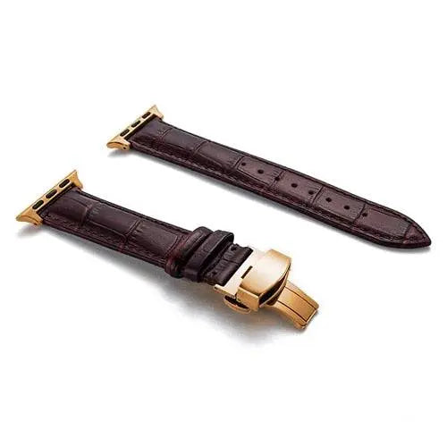 Bracelet de montre en véritable cuir de vache, compatible avec les montres connectées 42mm 44mm 45mm 46mm 49mm, réglable et universel | Sulvida