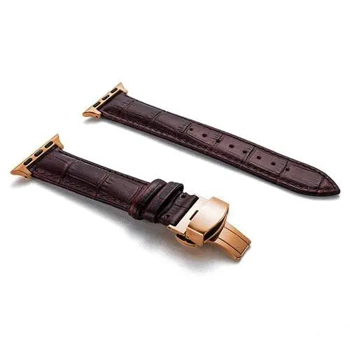 Bracelet de montre en véritable cuir de vache, compatible avec les montres connectées 42mm 44mm 45mm 46mm 49mm, réglable et universel | Sulvida