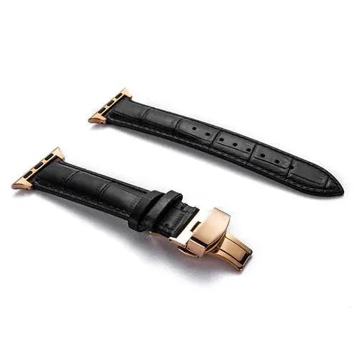 Bracelet de montre en véritable cuir de vache, compatible avec les montres connectées 42mm 44mm 45mm 46mm 49mm, réglable et universel | Sulvida