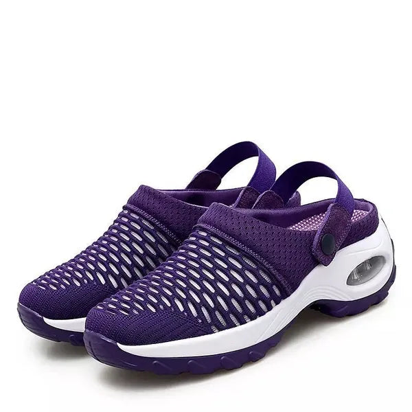 Sandalen met Mesh Bovenkant en Dikke Zool voor Dames – Comfortabel Schoeisel met Luchtkussen | Sulvida