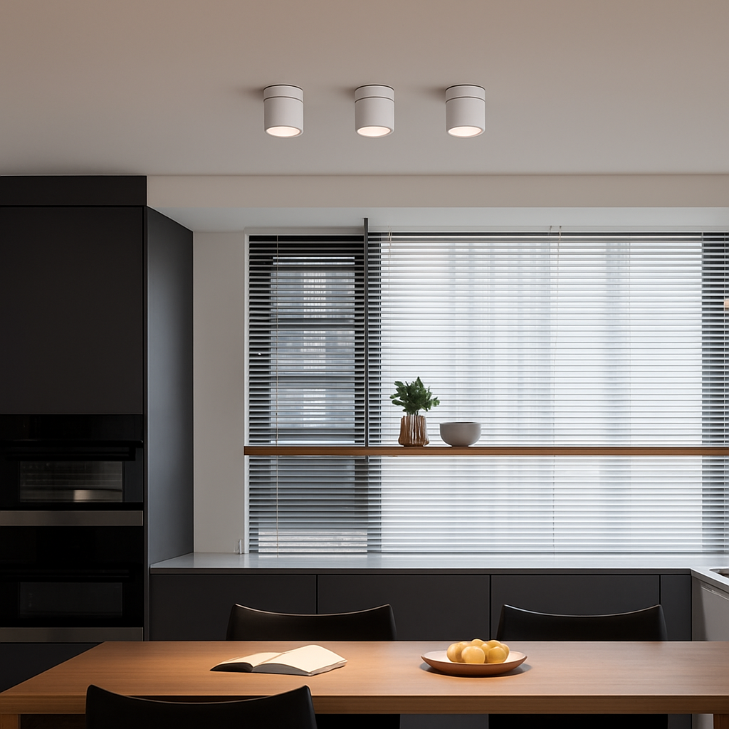 Verstelbare plafondspot LED met 360° draaiing 7W aluminium richtbaar accentlicht zwart wit grijs roze | Sulvida
