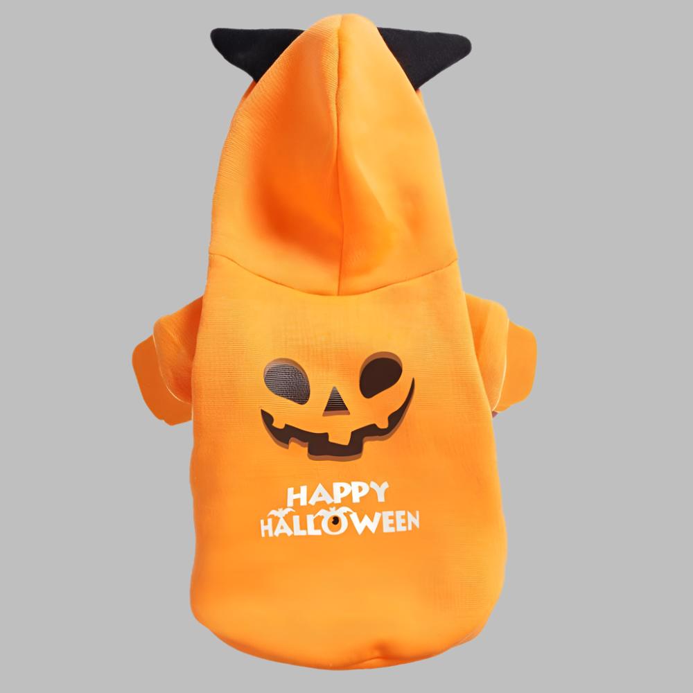 Hondenhoodie Pompoen Design Warm Katoen Halloween Kostuumkleding Huisdier Feestkleding voor Hond en Kat | Sulvida
