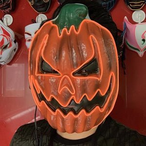 LED Pompoen Masker met Drie Lichtstanden voor Halloween Feesten Griezel Kostuum Verkleedpartij Horror | Sulvida