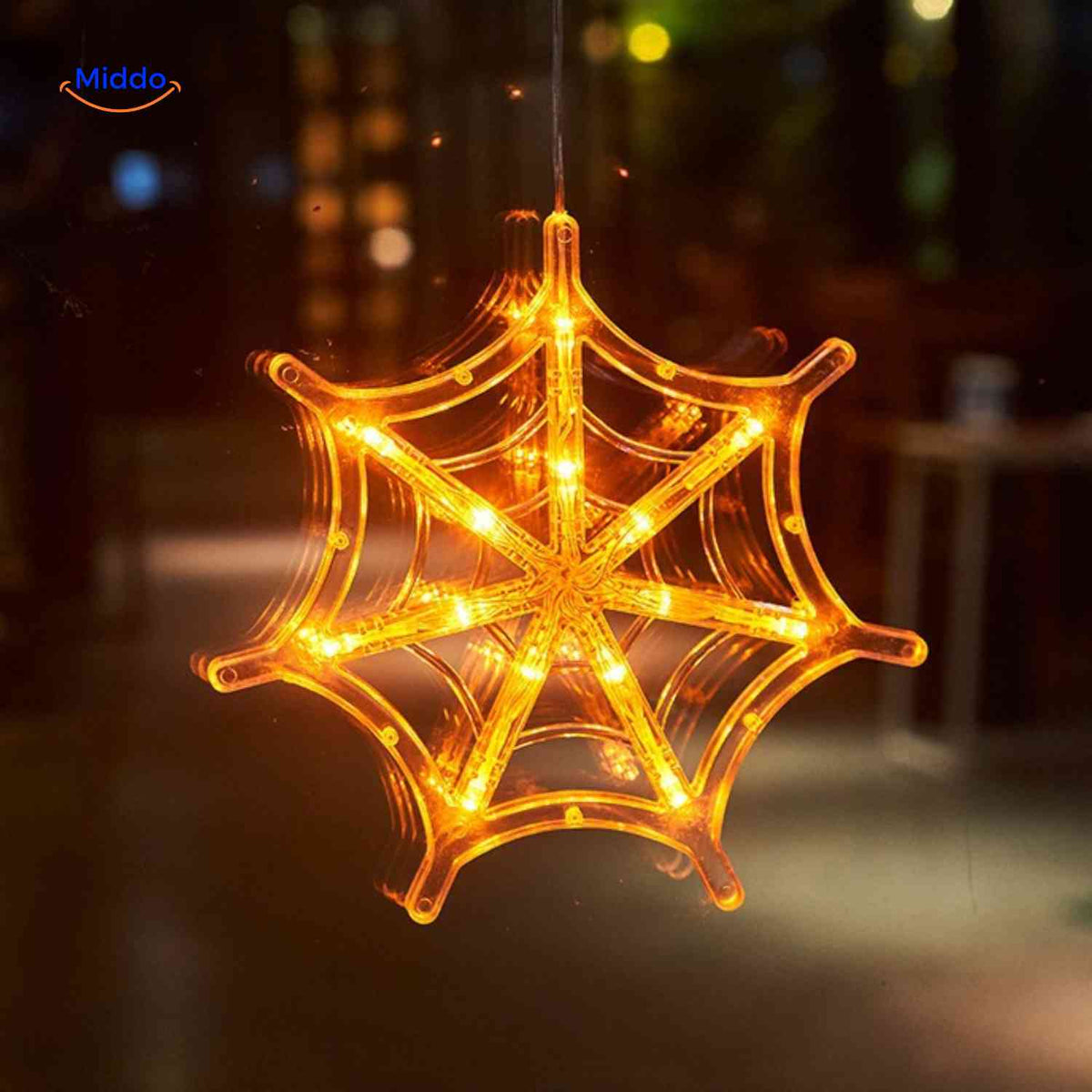 LED-decoratielamp Halloween zuignap 20cm kunststof pompoen spookje heksenhoed sfeerverlichting binnen buiten | Sulvida