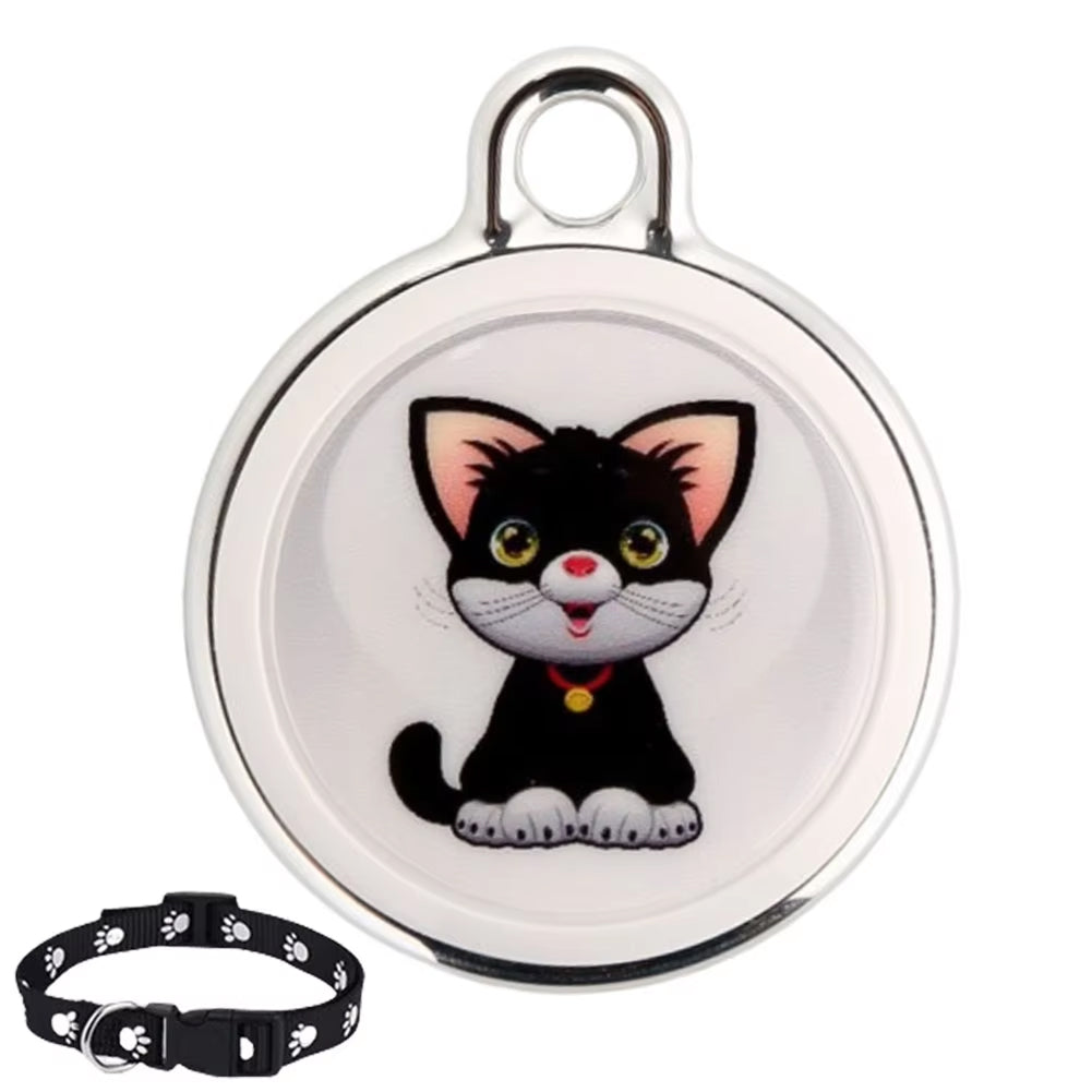 Traceur GPS pour chat avec Bluetooth, détection de proximité, étanche, compact, localisation de l’animal en temps réel | Sulvida