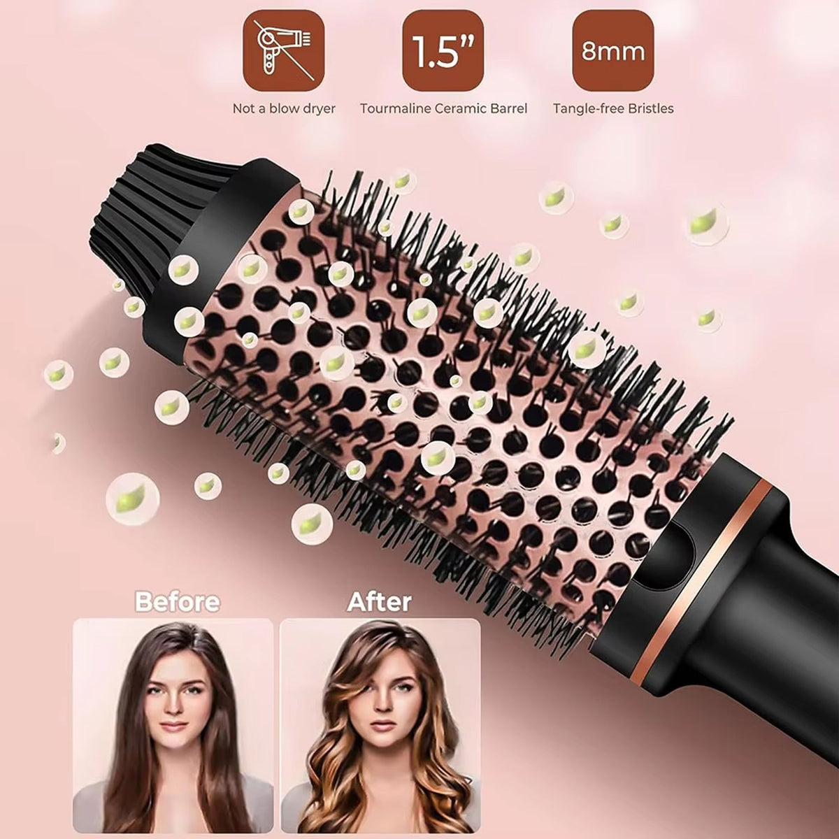 Lisseur en céramique avec technologie ionique négative, protège les cheveux de la chaleur pour un résultat brillant | Sulvida