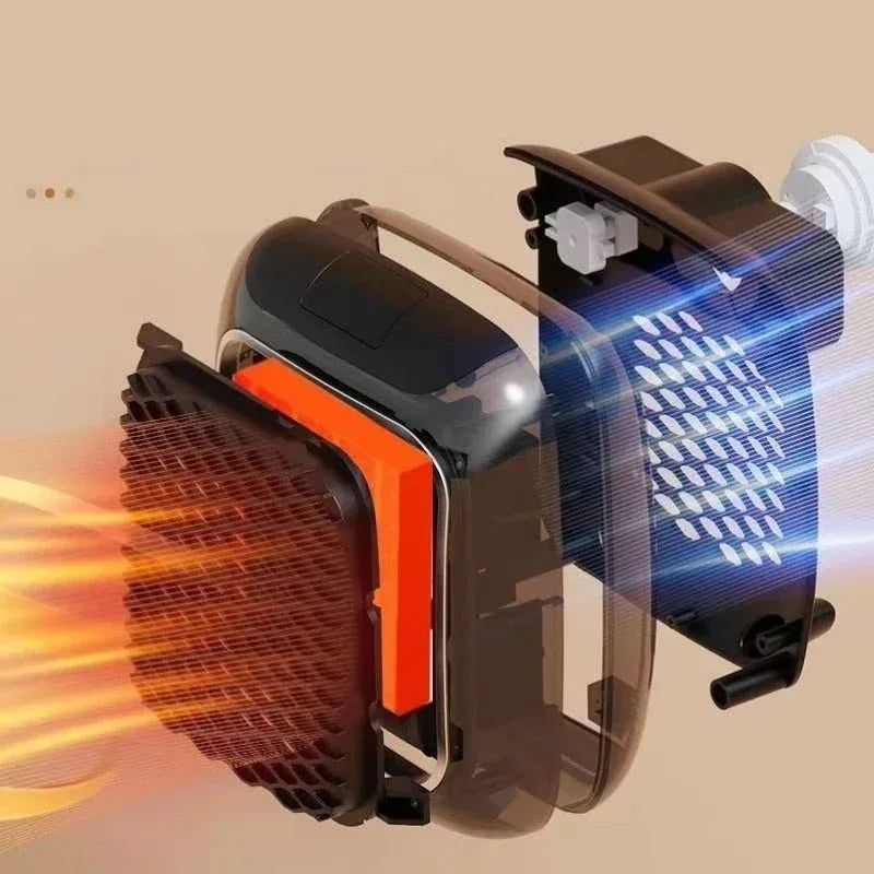 Draagbare Verwarmingskachel 800W Laag Verbruik Keramisch Stopcontact met Thermostaat Wandmontage Veilig Compact | Sulvida