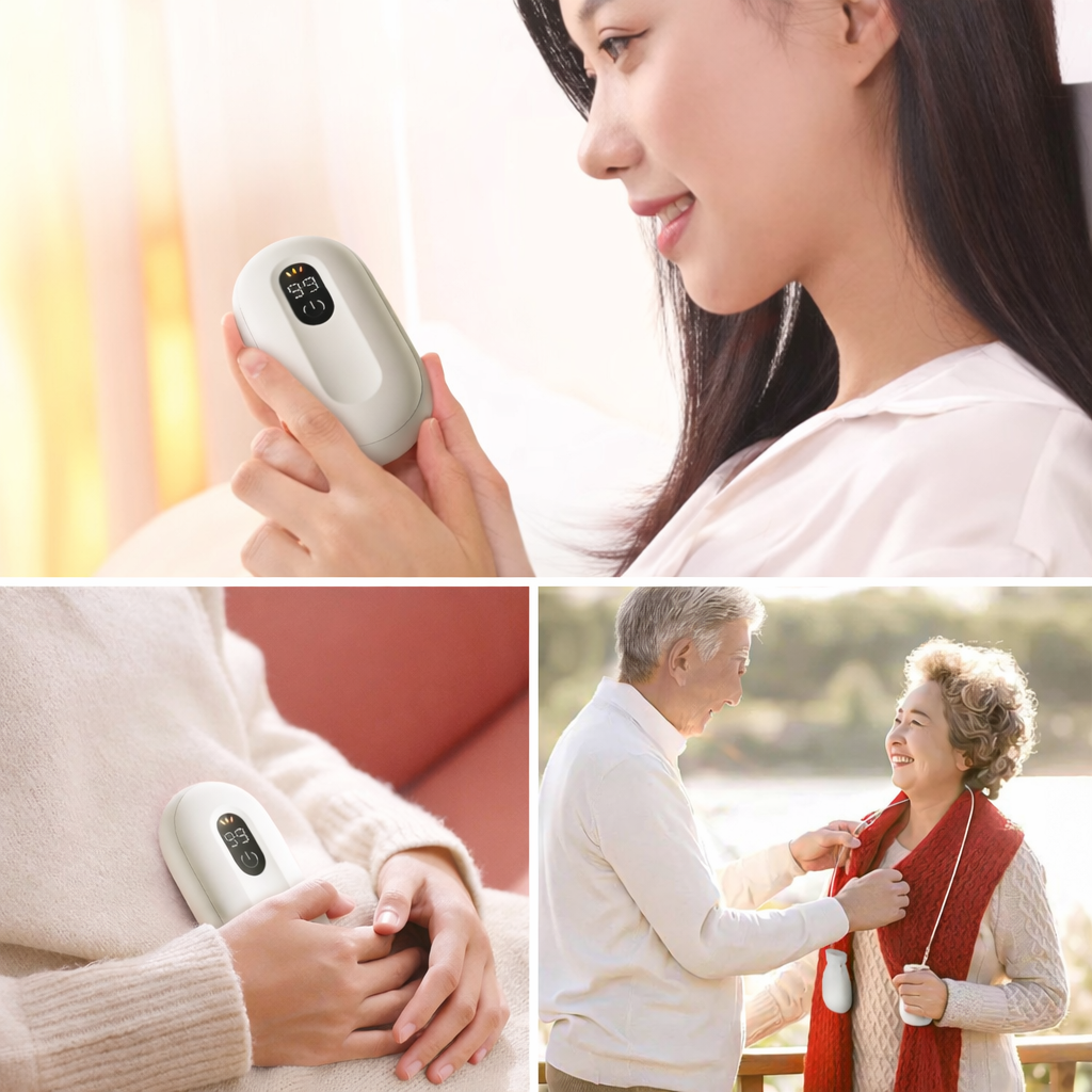 Handwarmer Oplaadbaar Set van 2 Magnetisch USB Zakwarmer Compact Draagbaar Winterwarmte Handverwarmer Koud Weer | Sulvida