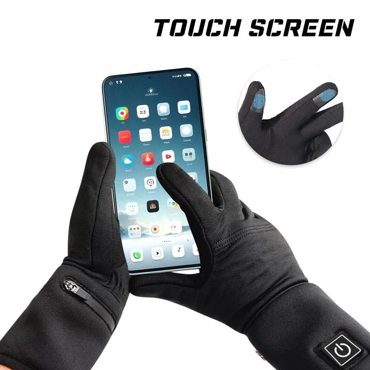 Verwarmde Binnenhandschoenen Oplaadbaar met Instelbare Temperatuur Winterhandschoenen voor Wintersport | Sulvida