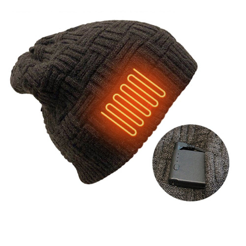 Oplaadbare Verwarmde Wintermuts met Oorflappen 3400 mAh Batterij Skullcap Wintersport Outdoor Wandelen | Sulvida