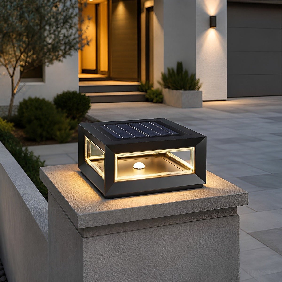 Rechthoekige LED Tuinlamp Roestvrij Staal Waterdicht Modern Design Buitenverlichting Paalverlichting | Sulvida