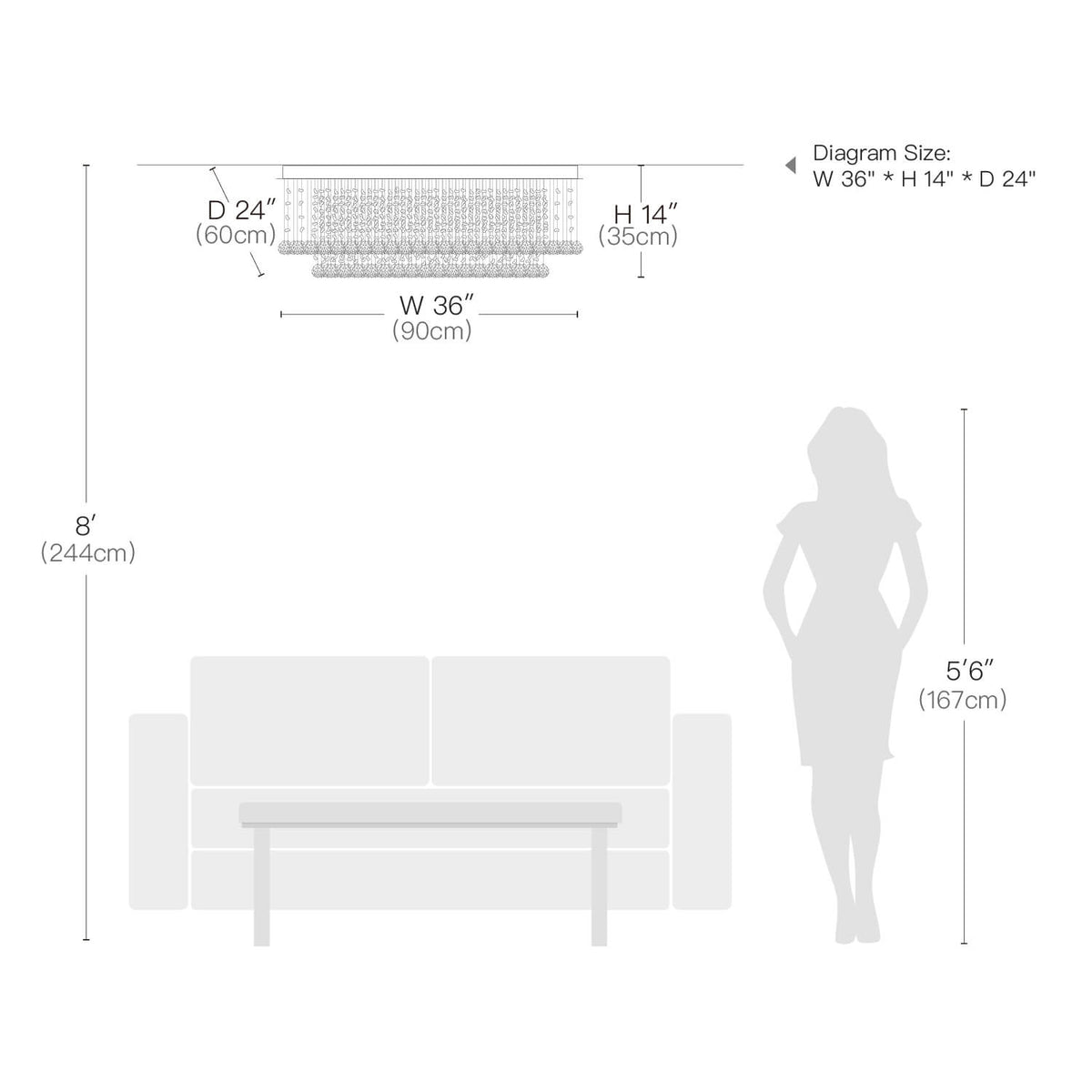 Kristallen Kroonluchter Rechthoekig Wolken Design Chroom Plafondlamp Modern Luxe Eetkamer Hangverlichting | Sulvida
