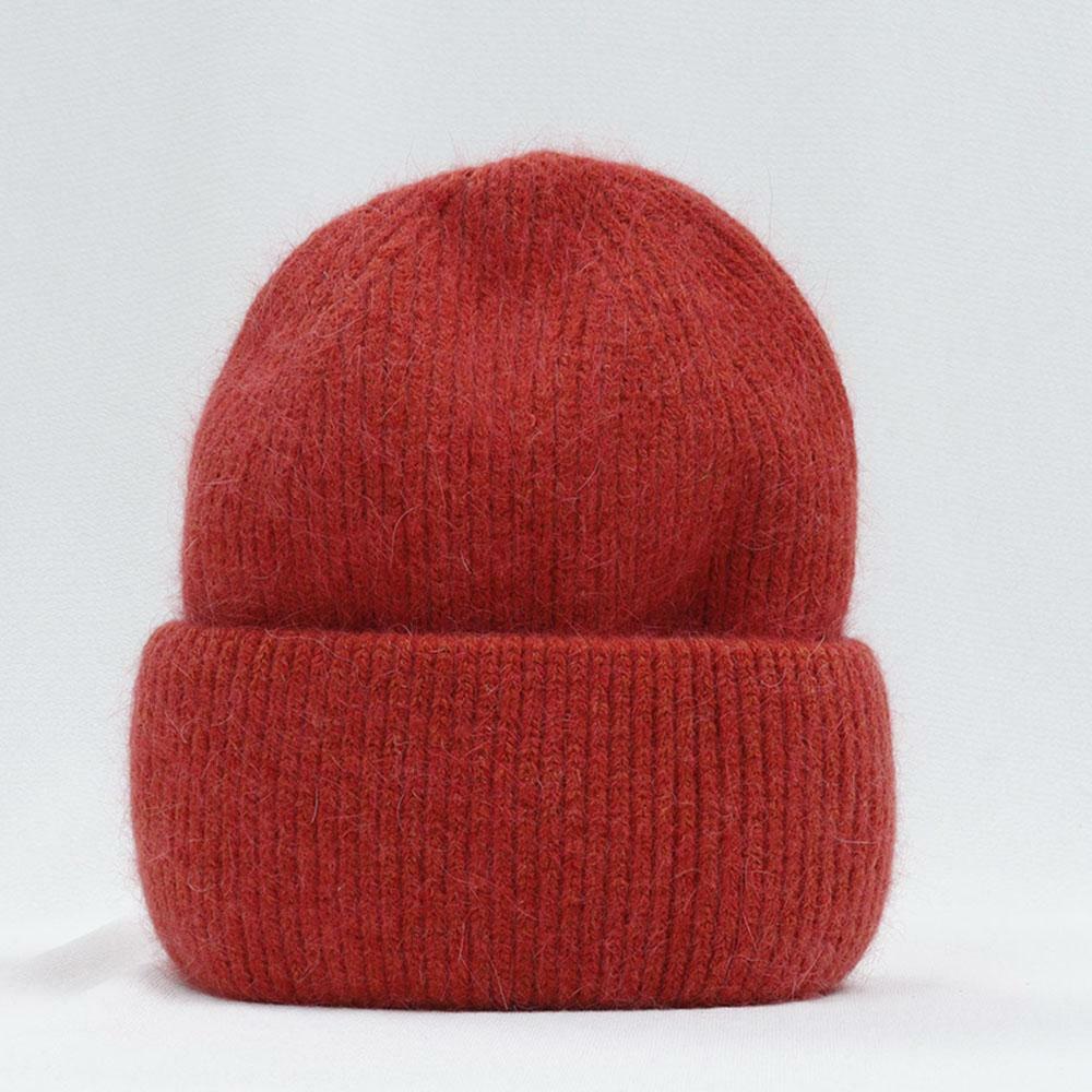 Ribgebreide Dames Muts Wintermuts Beanie Opvouwbare Rand Elastisch Comfortabel Warm Meerkleurig Gebreid | Sulvida