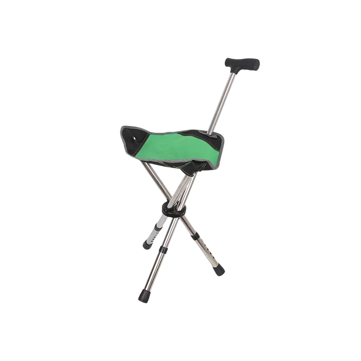 Canne avec siège rabattable, réglable de 57 à 87 cm, en aluminium, trépied, aide à la marche et à la mobilité, idéale en voyage | Sulvida