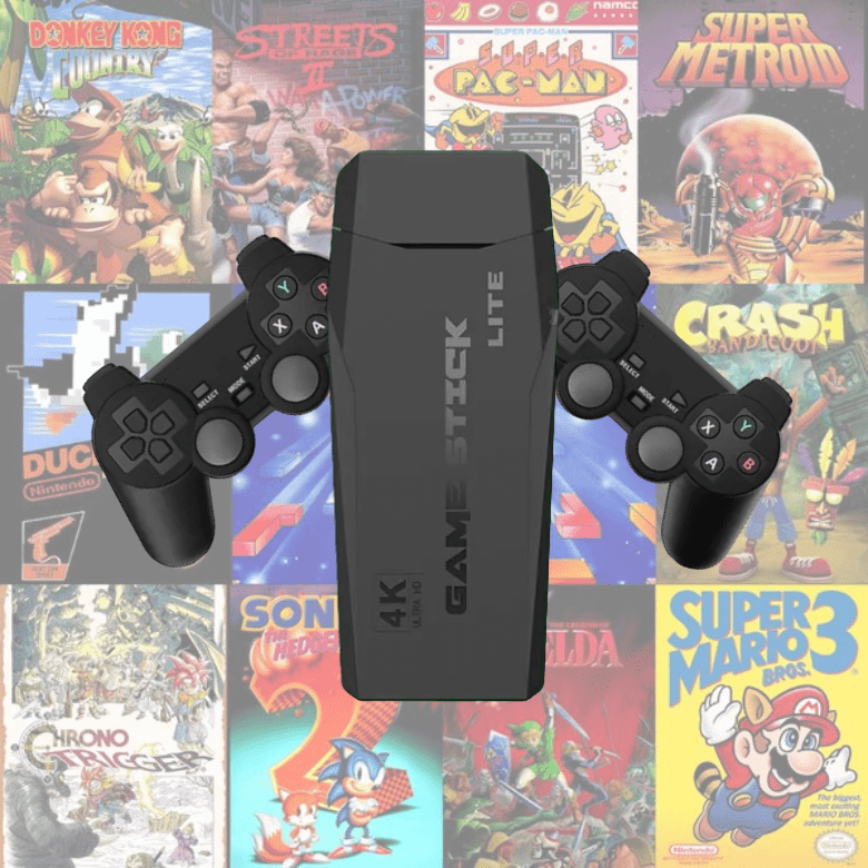 Retro Spelconsole HDMI met Draadloze Controllers voor Klassieke Gaming Nostalgie en Vintage Arcade Plezier Thuis | Sulvida
