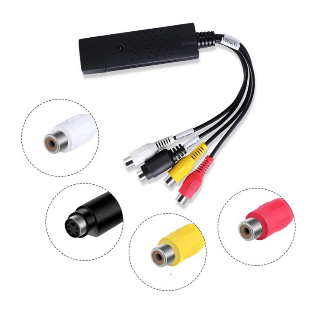 Digitale Video Converter Cassette naar Computer USB Capture Adapter voor Videobewerking en Archivering Thuisgebruik | Sulvida