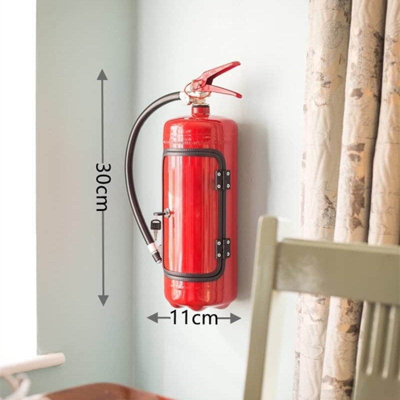 Decoratieve Miniatuurbar Brandblusservorm Rood ABS 30×11 cm Opbergbox Novelty Design Huiskamer Themafeest | Sulvida