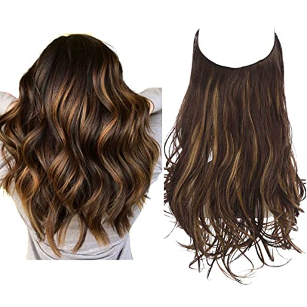 Onzichtbare Hair Extensions Halo Wire 35-45cm Natuurlijk Volume Lang Haar Zonder Clips Invisible Wire | Sulvida