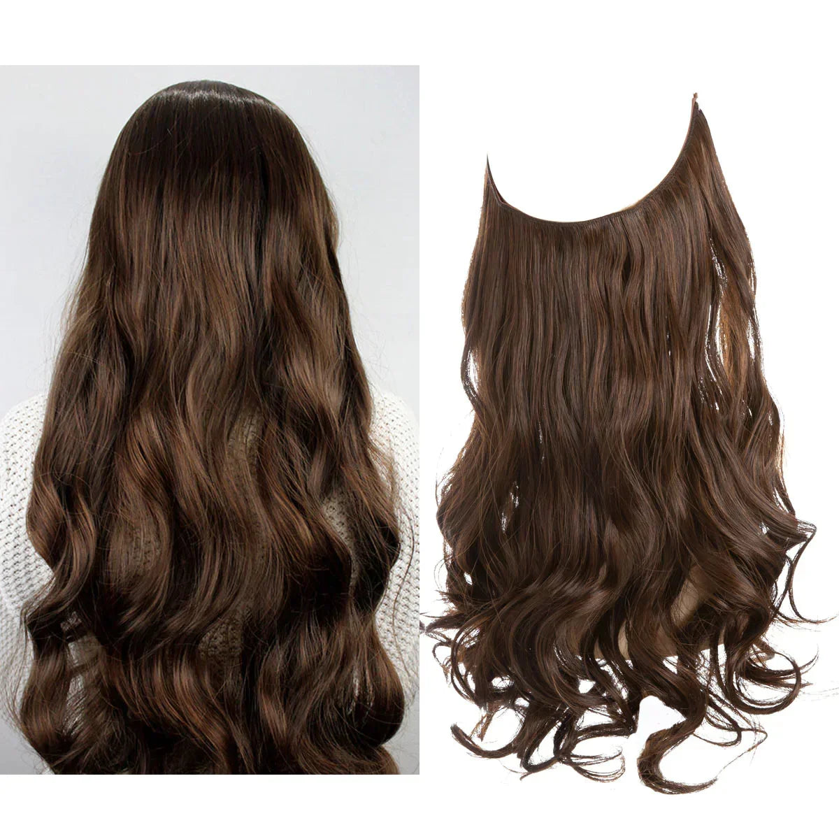 Haarextensies 100% Echt Haar Volume en Lengte Hittebestendig Extensions Natuurlijke Look Styling Haarverlening | Sulvida