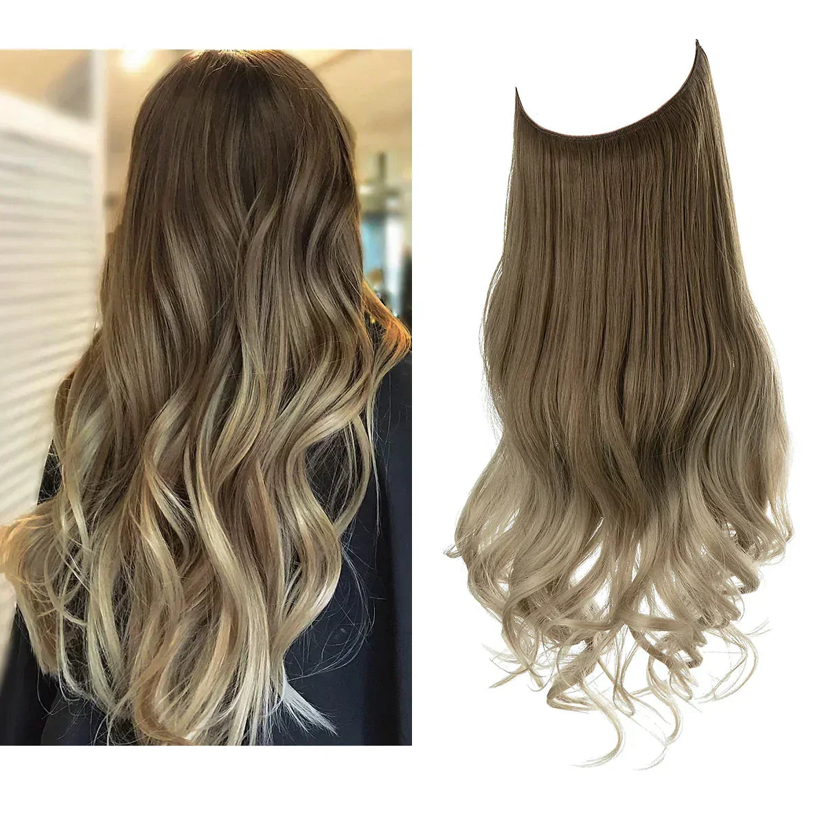 Haarextensies 100% Echt Haar Volume en Lengte Hittebestendig Extensions Natuurlijke Look Styling Haarverlening | Sulvida