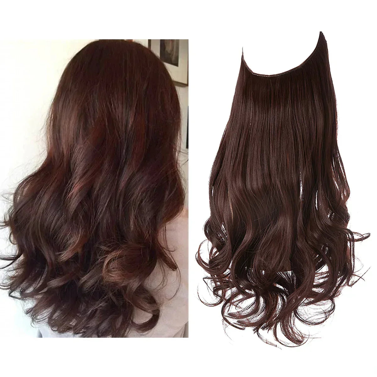 Haarextensies 100% Echt Haar Volume en Lengte Hittebestendig Extensions Natuurlijke Look Styling Haarverlening | Sulvida