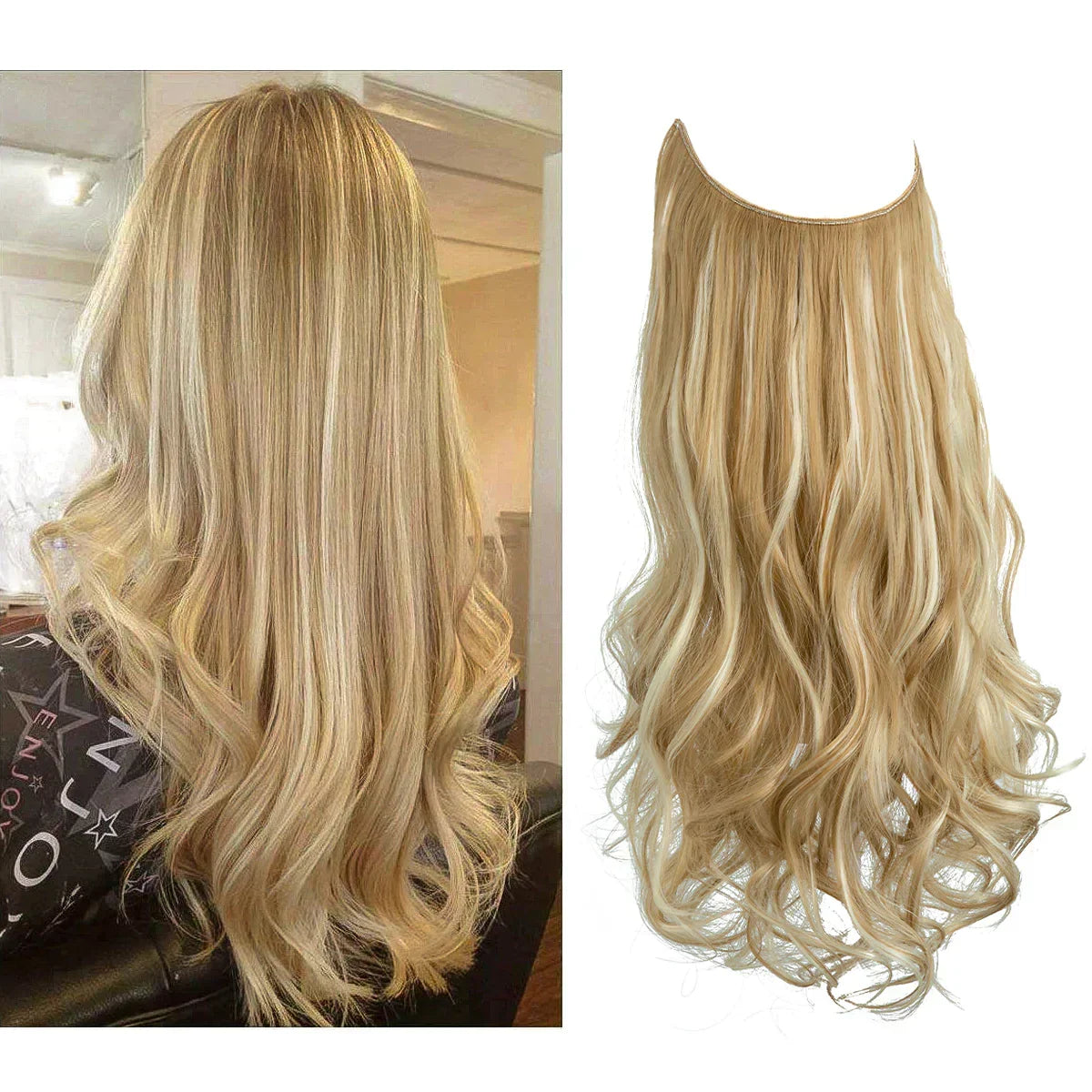 Haarextensies 100% Echt Haar Volume en Lengte Hittebestendig Extensions Natuurlijke Look Styling Haarverlening | Sulvida