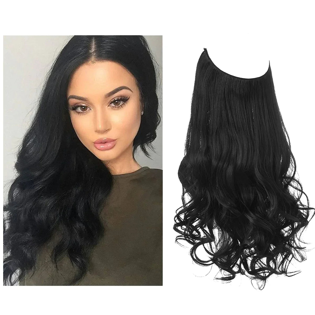 Haarextensies 100% Echt Haar Volume en Lengte Hittebestendig Extensions Natuurlijke Look Styling Haarverlening | Sulvida