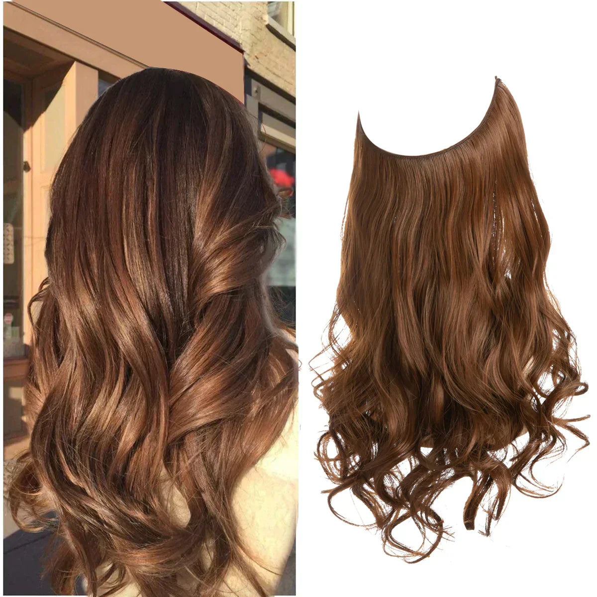 Haarextensies 100% Echt Haar Volume en Lengte Hittebestendig Extensions Natuurlijke Look Styling Haarverlening | Sulvida