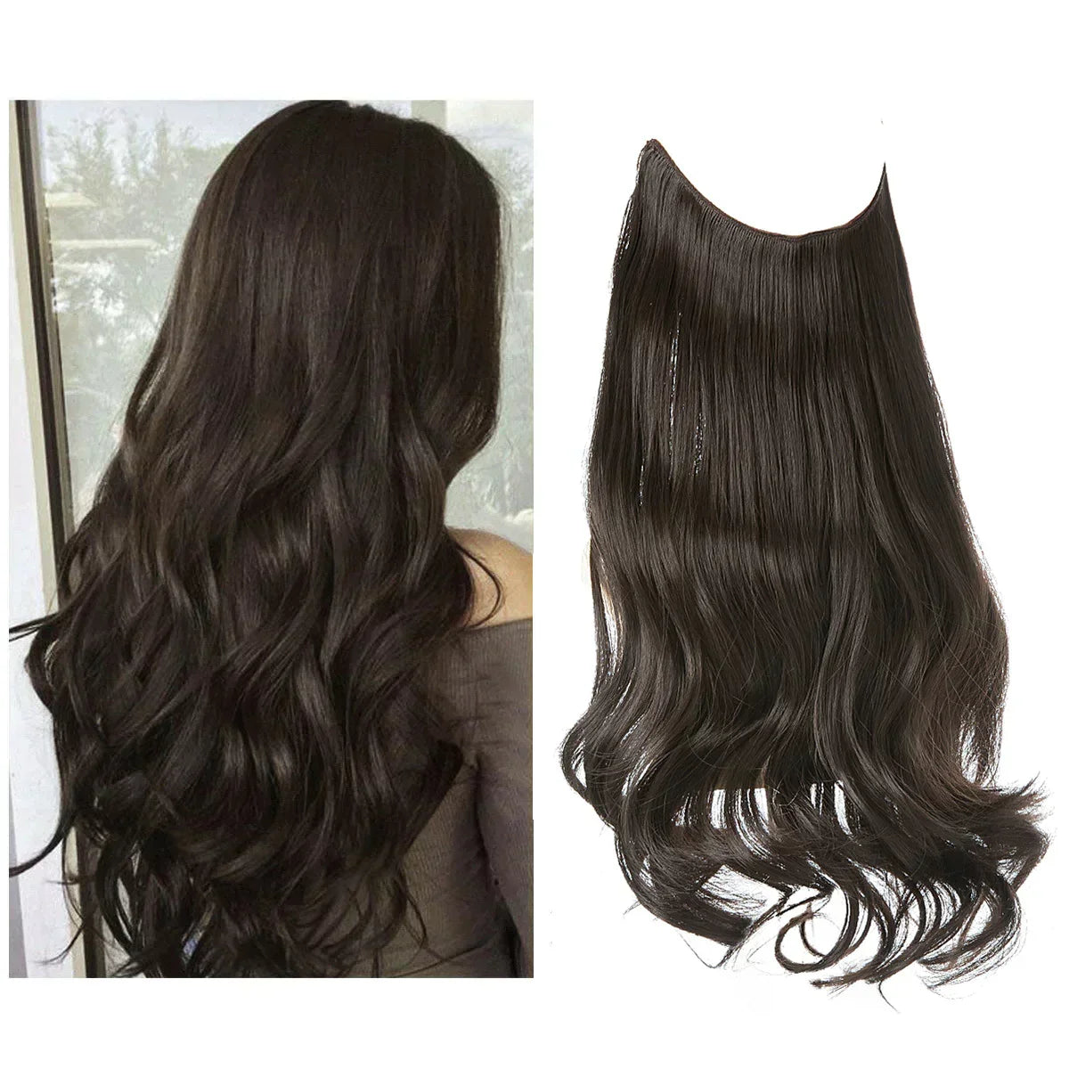 Haarextensies 100% Echt Haar Volume en Lengte Hittebestendig Extensions Natuurlijke Look Styling Haarverlening | Sulvida