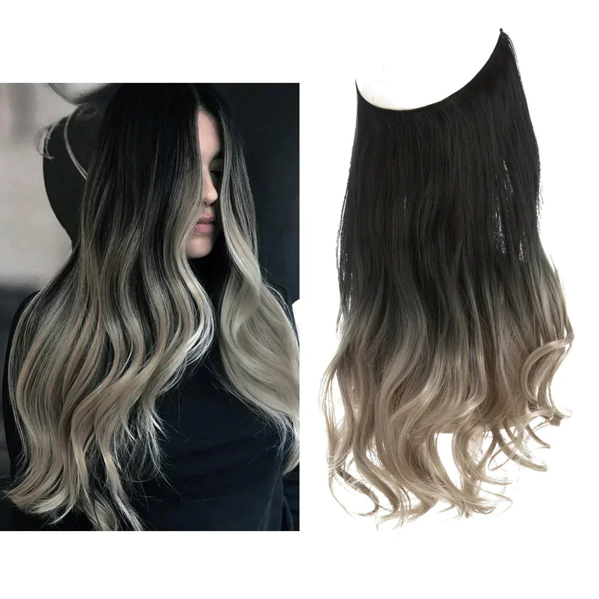 Haarextensies 100% Echt Haar Volume en Lengte Hittebestendig Extensions Natuurlijke Look Styling Haarverlening | Sulvida