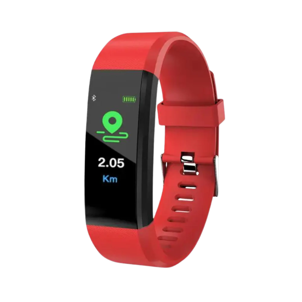 Smartwatch met Gezondheidsfuncties – Bloeddruk Hartslag – LED Display 0.96 Inch – USB Oplaadbaar – Waterdicht | Sulvida