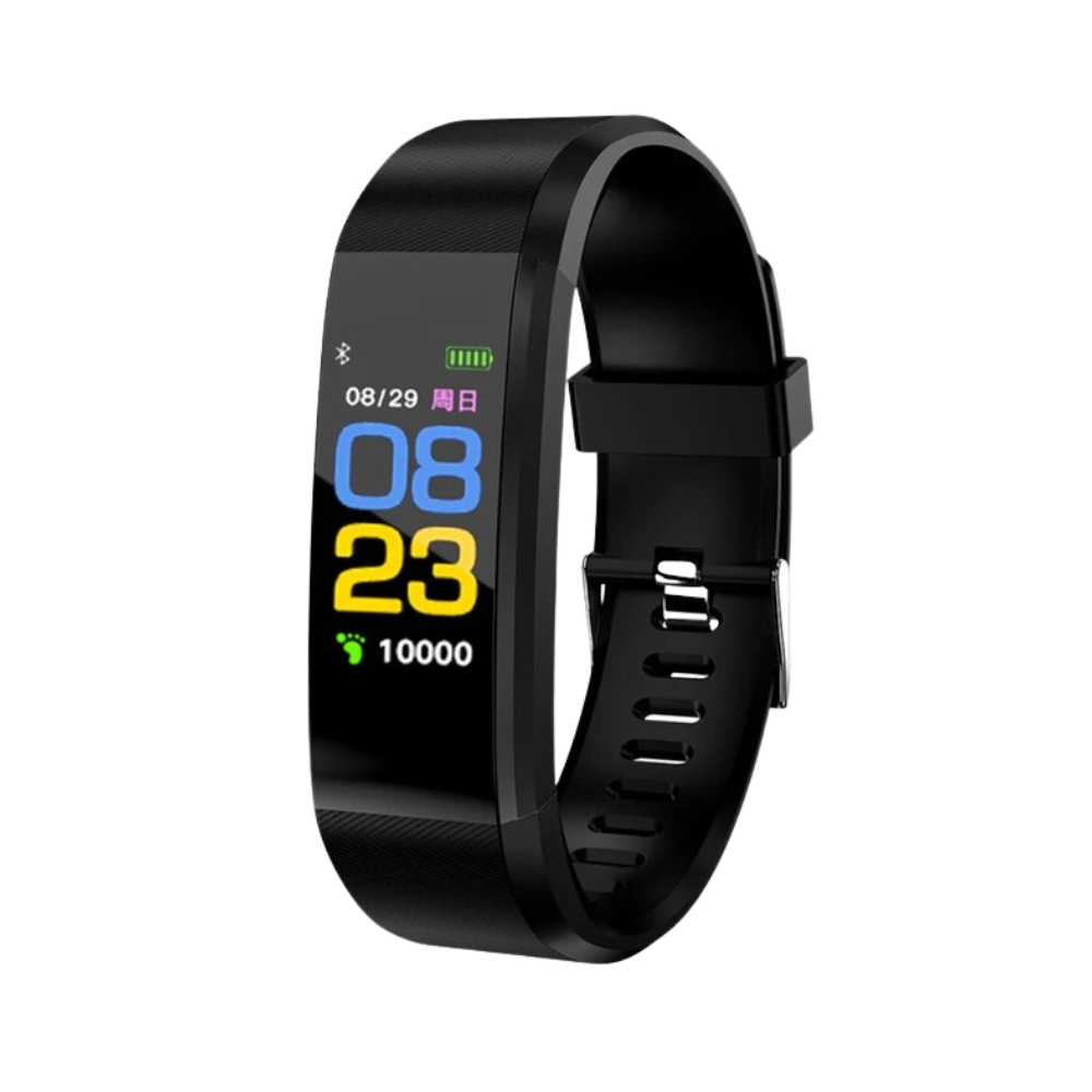 Smartwatch voor Senioren met Hartslagmeter en Bloeddrukmeter | Zwart Rood Groen Blauw Paars | Sulvida
