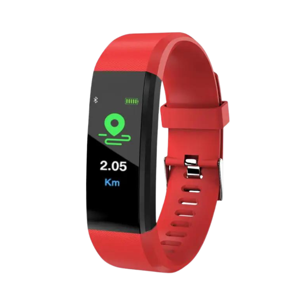 Smartwatch voor Senioren met Hartslagmeter en Bloeddrukmeter | Zwart Rood Groen Blauw Paars | Sulvida