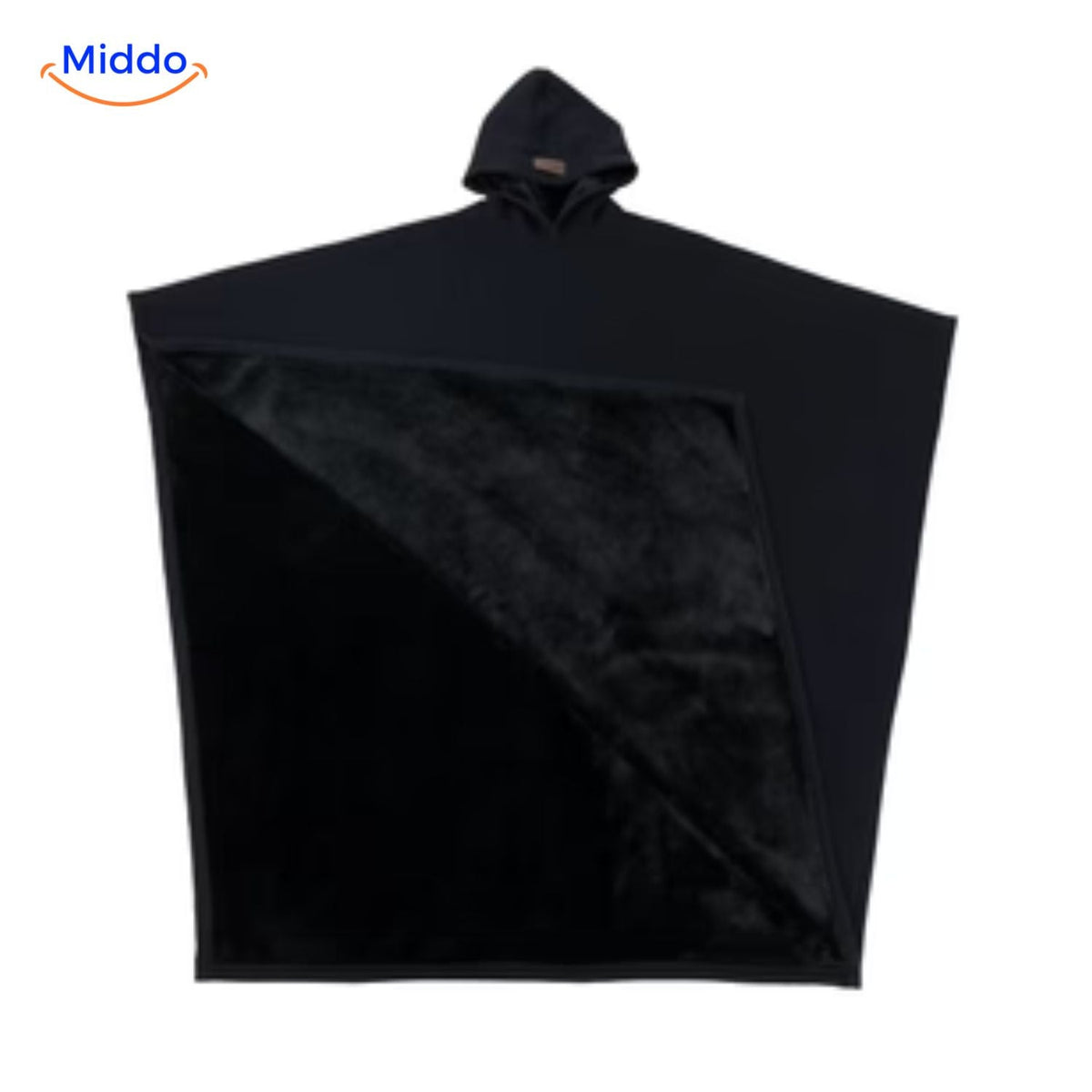 Unisex Cape met Capuchon Wolmix Zwart Groen Rood Paars Herfst Winter Warme Poncho Omslagdoek Oversized | Sulvida
