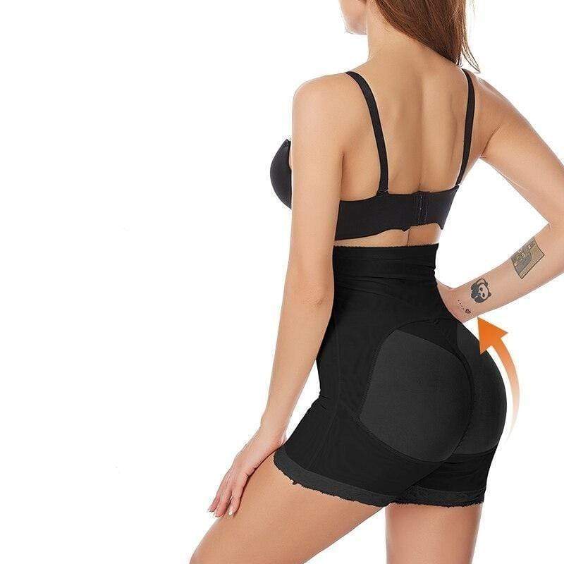 Corrigerend damesshort naadloos met buikcontrole billen lift high waist shapewear onderkleding beige zwart | Sulvida