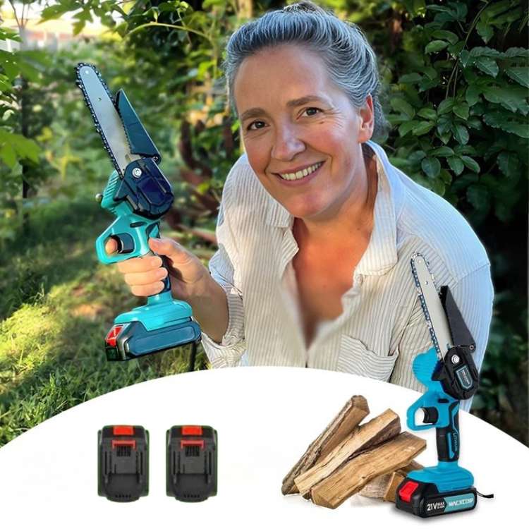 Mini Kettingzaag Draadloos 15 cm Elektrisch Tuingereedschap Accu Snoeigereedschap Houtzaag Takken Snoeien | Sulvida