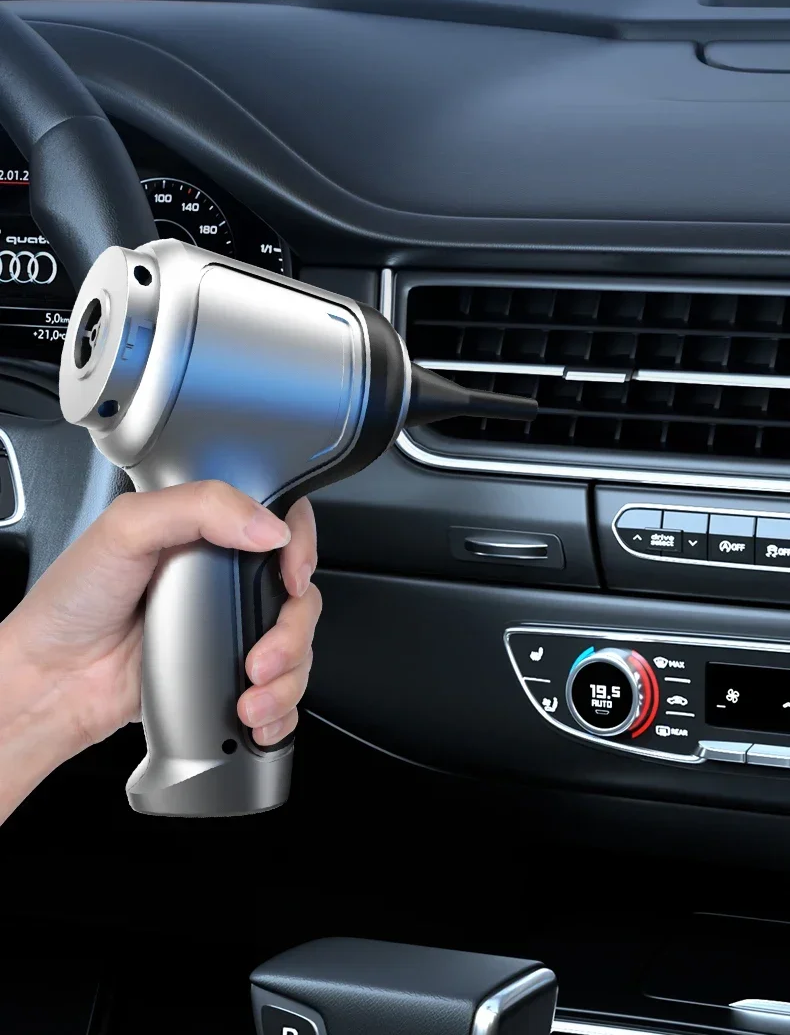 Draadloze Stofzuiger 95000Pa Auto en Huis Zuigkracht Handzuiger Compacte Borstelmotor Accu Stofzuiger | Sulvida