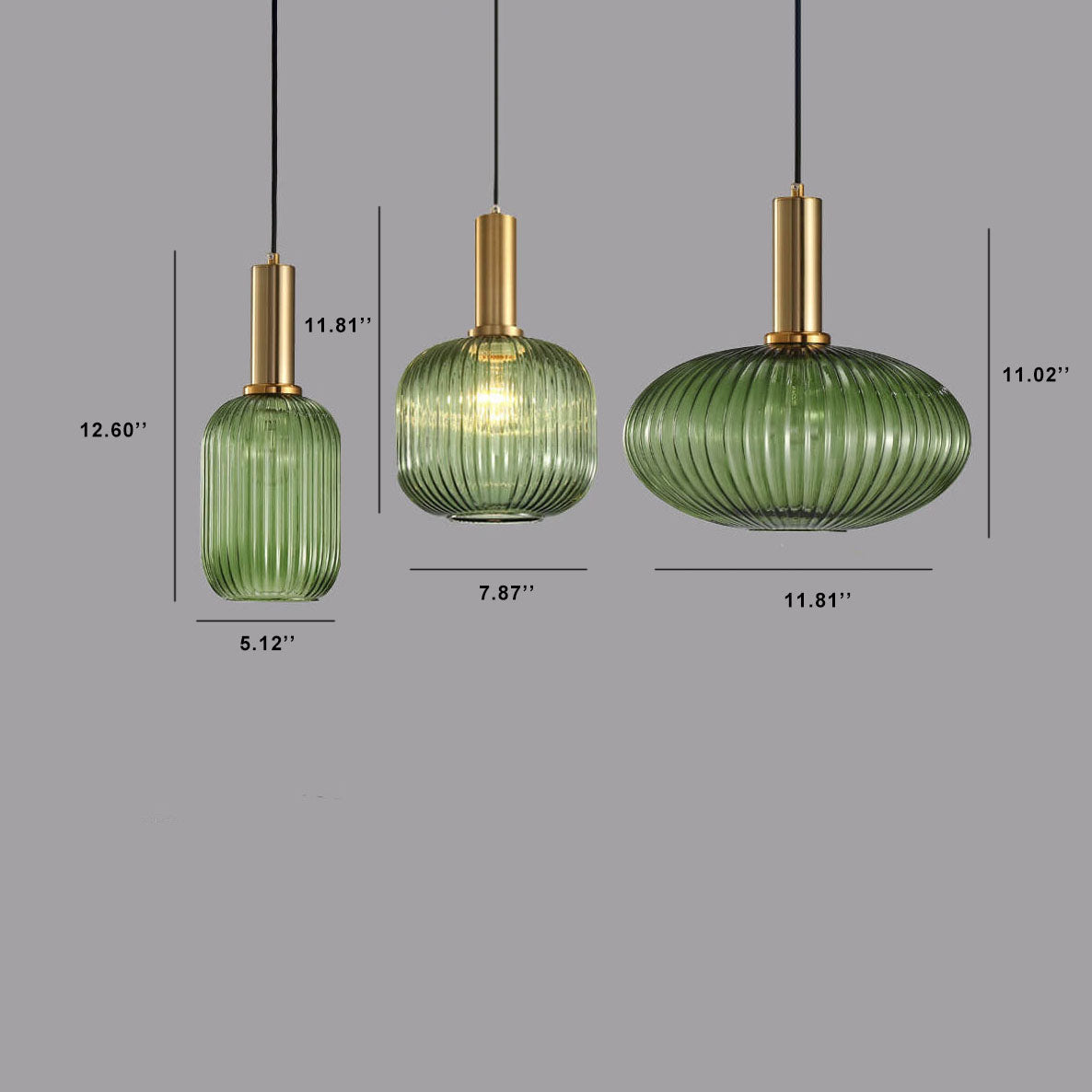 Glazen hanglamp met gestreept design één lichtpunt modern minimalistisch sfeervol woonkamer eetkamer | Sulvida