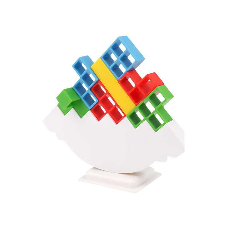 Kleurrijk Houten Stapelspel Tetris Balanceer Uitdaging Educatief Speelgoed Coördinatie Motoriek Spelplezier | Sulvida