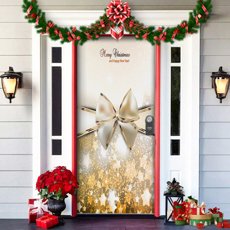 Deurkleed Kerstmotief 91x203cm Polyester Herbruikbaar Wasbaar Sfeervolle Entree Decoratie Feestdagen | Sulvida