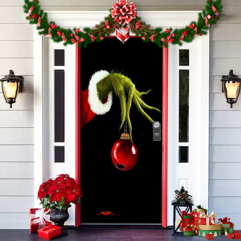 Deurkleed Kerstmotief 91x203cm Polyester Herbruikbaar Wasbaar Sfeervolle Entree Decoratie Feestdagen | Sulvida