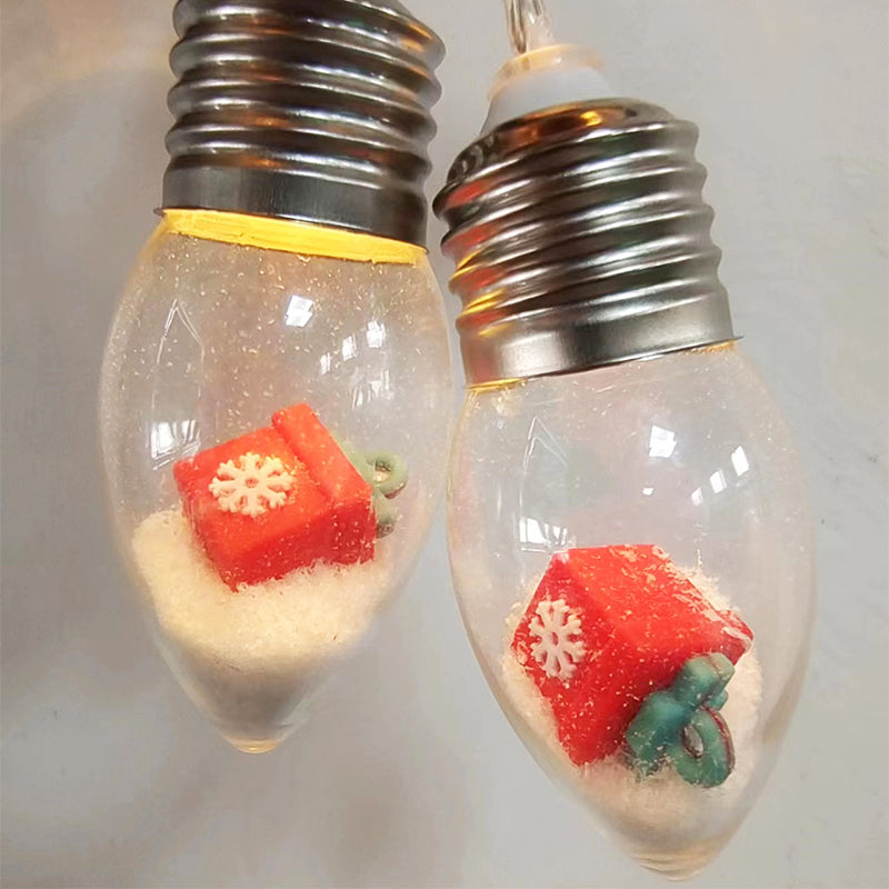 LED Lichtslinger Kerstfiguren met 10 Lampjes 1,5-2 Meter Kerstversiering Warmwit USB Sfeerverlichting Binnen | Sulvida