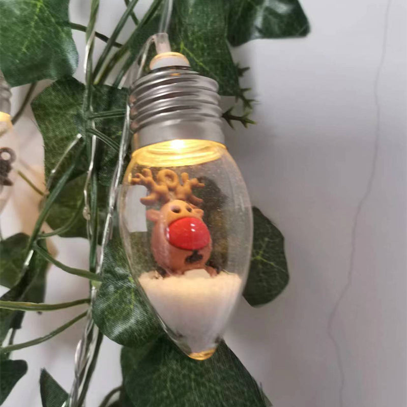 LED Lichtslinger Kerstfiguren met 10 Lampjes 1,5-2 Meter Kerstversiering Warmwit USB Sfeerverlichting Binnen | Sulvida