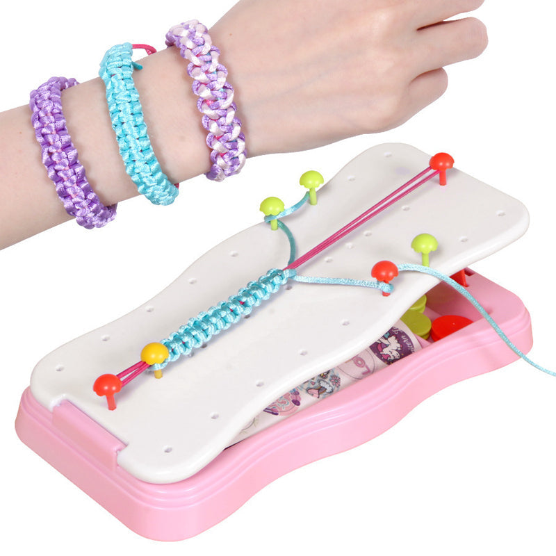 Kit créatif pour enfants : tressage et tissage, jouet créatif pour fabriquer des bracelets d’amitié, développer la motricité et apprendre en s’amusant | Sulvida