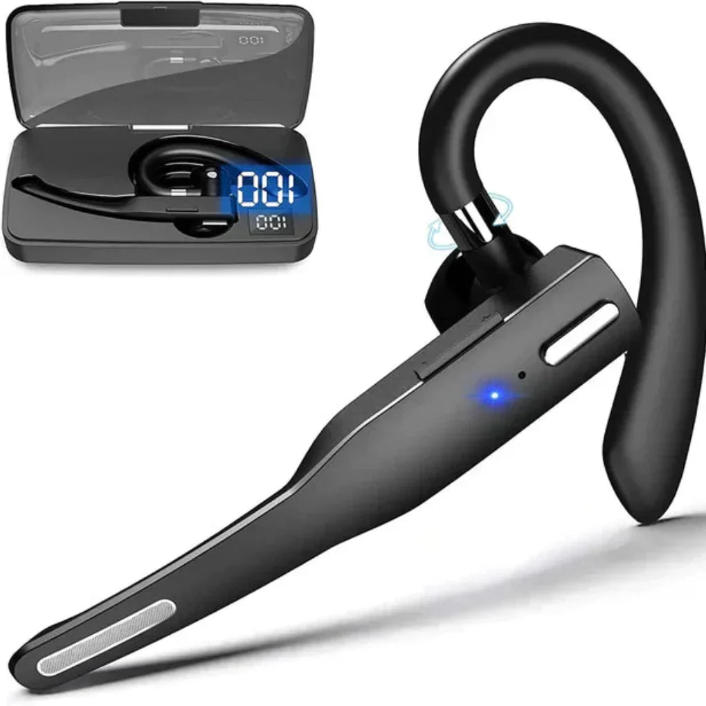 Draadloze headset met ruisonderdrukking en dubbele microfoon voor heldere gesprekken en handsfree bellen | Sulvida